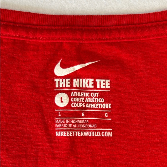 The Ohio State University Nike Scarlet Tee with OSU Buckeyes Logo - Picture 2 of 5